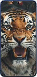 Силиконовый чехол Тигровое величие для Samsung Galaxy S25 Plus - 6080u-3826 изображение 