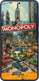 Силиконовый чехол Городской драйв Monopoly для Samsung Galaxy S25 Plus - 6088u-3826 изображение 