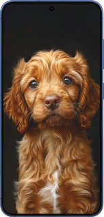 Силиконовый чехол Cocker spaniel на черном фоне для Samsung Galaxy S25 Plus - 6137u-3826 изображение 