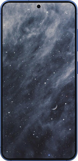 Силіконовий чехол Сині хмари, Синій місяць для Samsung Galaxy S25 Plus - 6398u-3826 изображение 