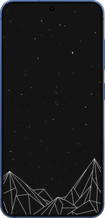 Силіконовий чехол Чорно білі абстрактні гори для Samsung Galaxy S25 Plus - 6437u-3826 изображение 