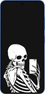 Силиконовый чехол Скелет делает Selfie для Samsung Galaxy S25 Plus - 6535u-3826 изображение 