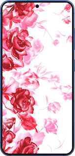 Силиконовый чехол Нарисованные розы для Samsung Galaxy S25 Plus - 724u-3826 изображение 