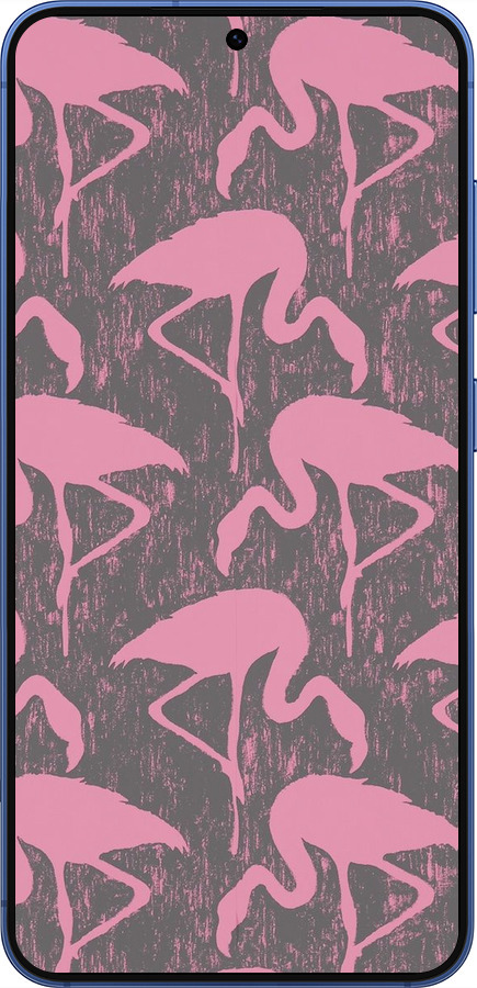 Силиконовый чехол Vintage-Flamingos для Samsung Galaxy S25 Plus - 4171u-3826 изображение 