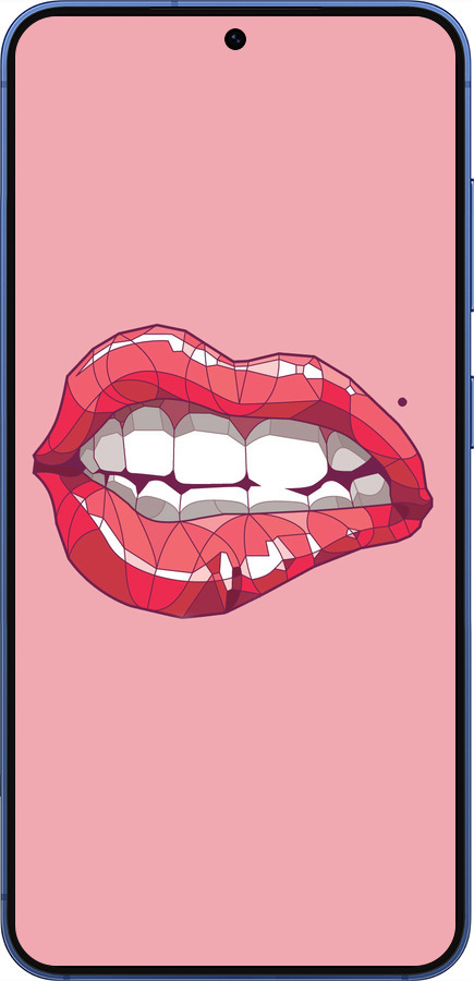 Силиконовый чехол Sexy lips для Samsung Galaxy S25 Plus - 4174u-3826 изображение 