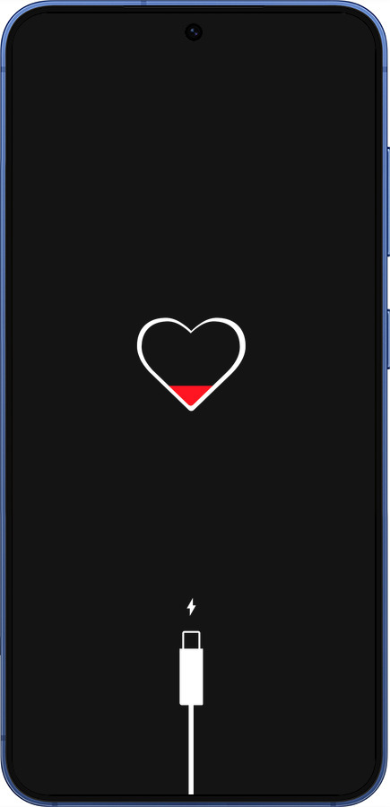 Силиконовый чехол Подзарядка сердца для Samsung Galaxy S25 Plus - 4274u-3826 изображение 