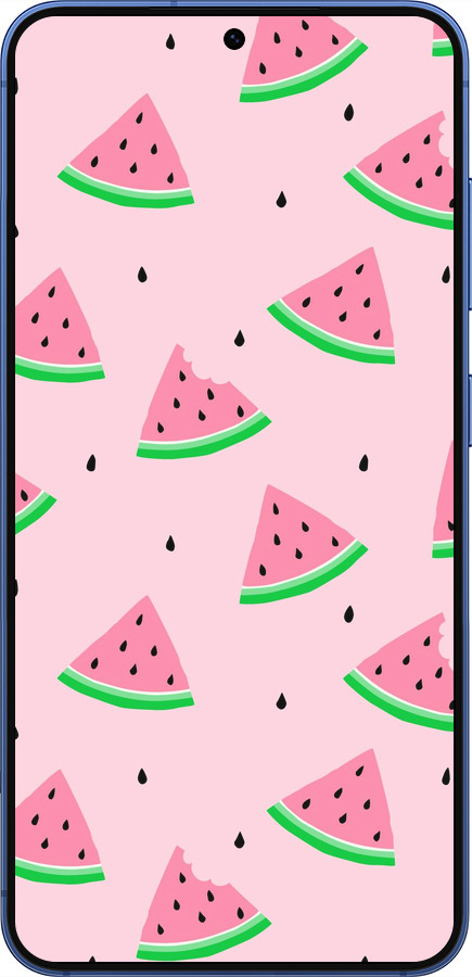 Силиконовый чехол Розовый арбуз для Samsung Galaxy S25 Plus - 4314u-3826 изображение 