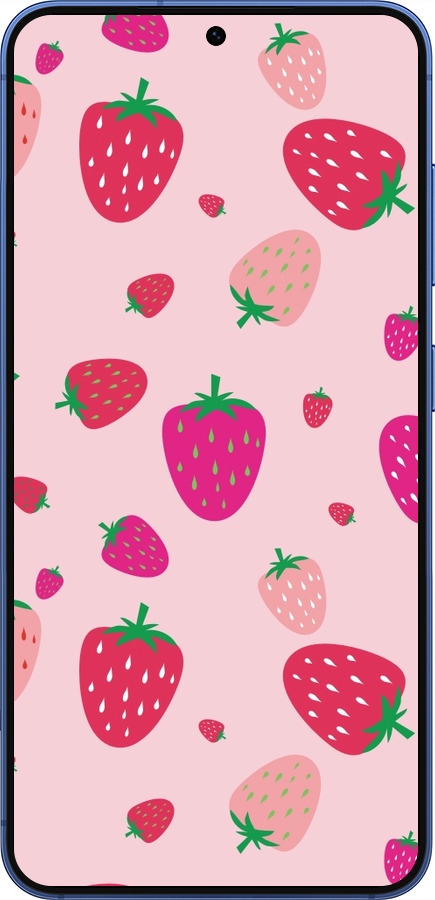 Силиконовый чехол Клубнички для Samsung Galaxy S25 Plus - 4332u-3826 изображение 