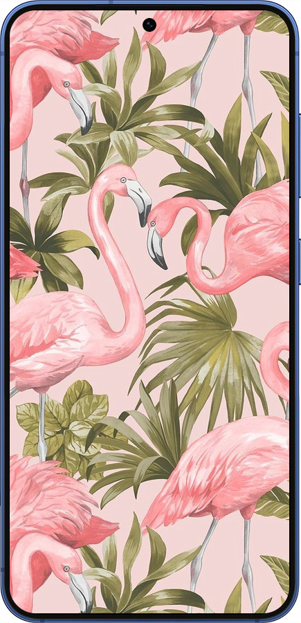 Силиконовый чехол фламинго 2 для Samsung Galaxy S25 Plus - 4360u-3826 изображение 
