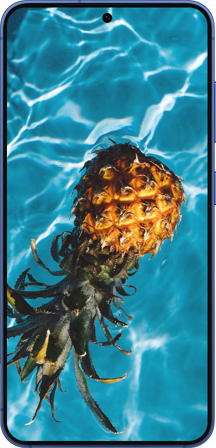 Силиконовый чехол Ананас на воде для Samsung Galaxy S25 Plus - 4384u-3826 изображение 