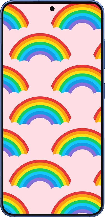 Силиконовый чехол Rainbows для Samsung Galaxy S25 Plus - 4478u-3826 изображение 