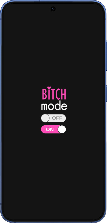 Силиконовый чехол Bitch mode для Samsung Galaxy S25 Plus - 4548u-3826 изображение 