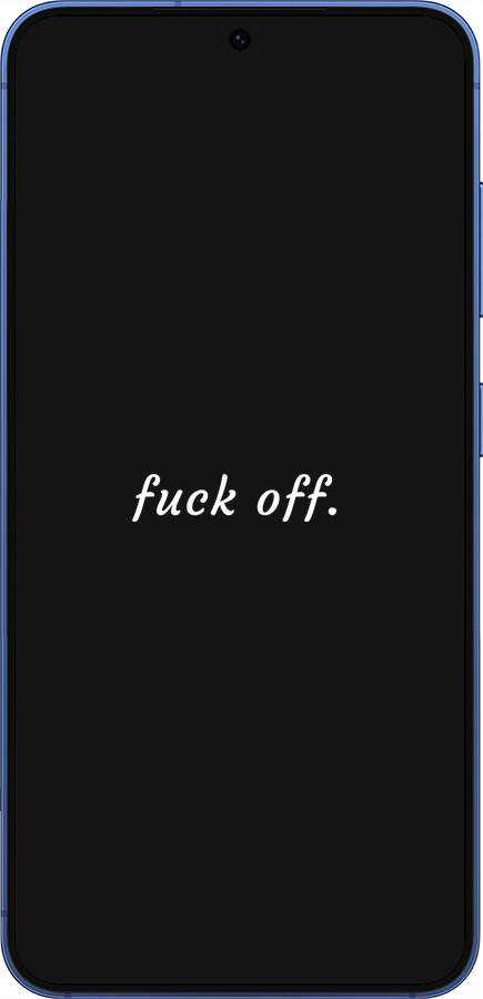 Силиконовый чехол Fuck off для Samsung Galaxy S25 Plus - 4731u-3826 изображение 