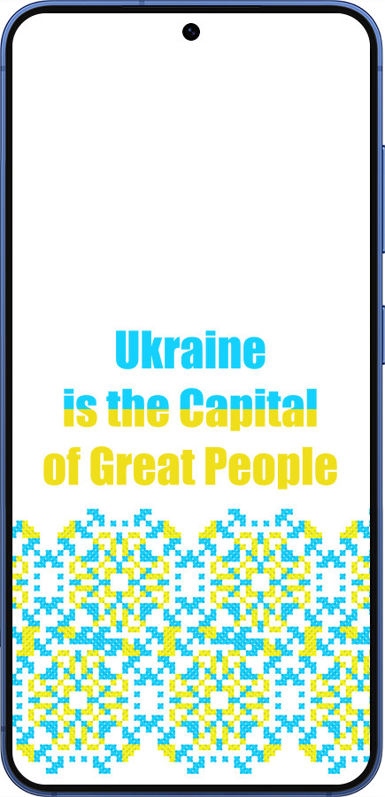 Силиконовый чехол Ukraine для Samsung Galaxy S25 Plus - 5283u-3826 изображение 
