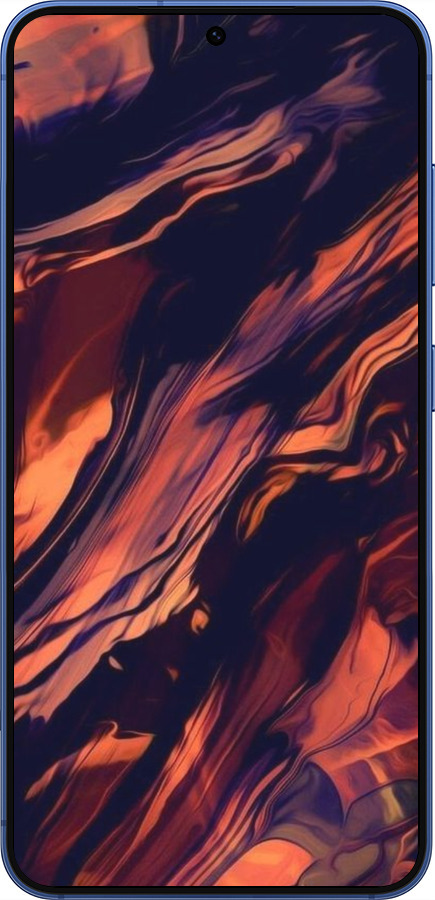 Силіконовий чехол Чорно-помаранчева абстракція для Samsung Galaxy S25 Plus - 5340u-3826 изображение 