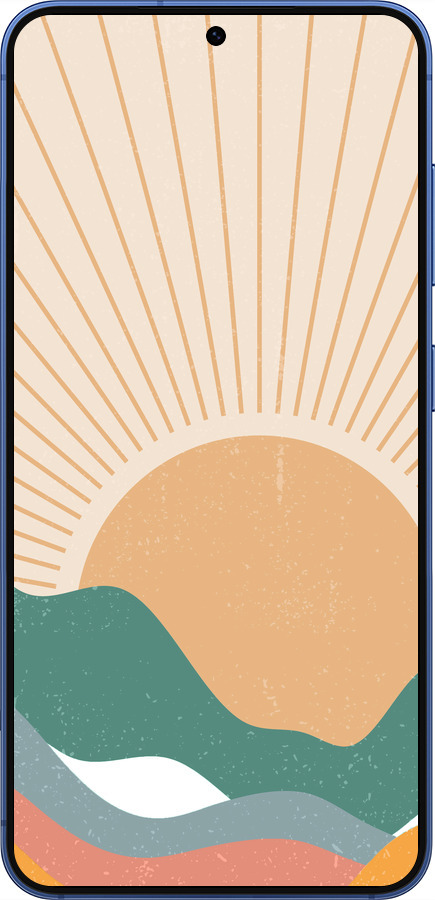 Силиконовый чехол Горы и солнце v2 для Samsung Galaxy S25 Plus - 5488u-3826 изображение 