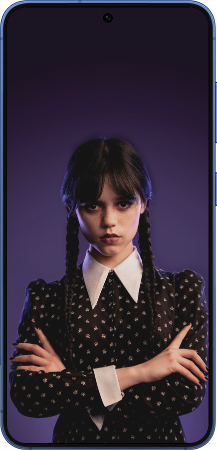 Силиконовый чехол Wednesday v3 для Samsung Galaxy S25 Plus - 5517u-3826 изображение 