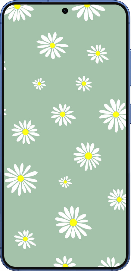 Силіконовий чехол Ромашки v4 для Samsung Galaxy S25 Plus - 5603u-3826 изображение 
