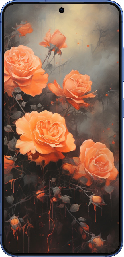Силиконовый чехол Оранжевые розы для Samsung Galaxy S25 Plus - 5944u-3826 изображение 