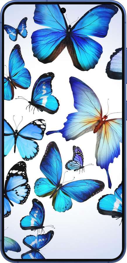 Силиконовый чехол Бабочки для Samsung Galaxy S25 Plus - 6023u-3826 изображение 