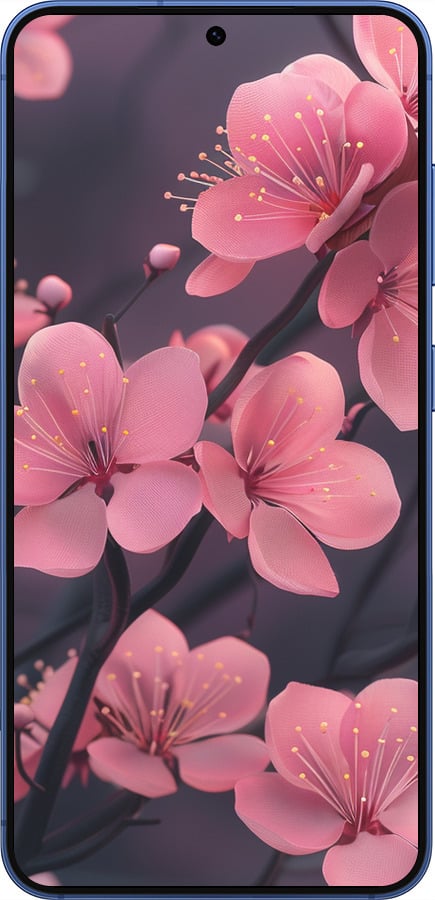 Силіконовий чехол Пурпурова сакура для Samsung Galaxy S25 Plus - 6075u-3826 изображение 