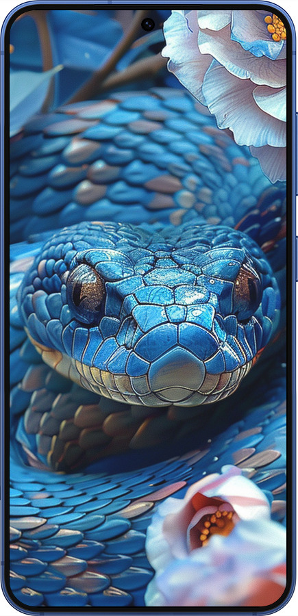 Силиконовый чехол Blue Snake для Samsung Galaxy S25 Plus - 6079u-3826 изображение 