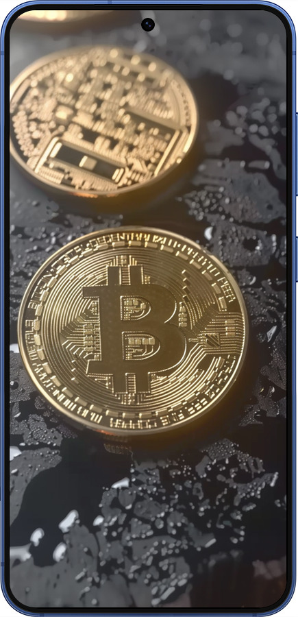 Силіконовий чехол Вулканійчний Bitcoin для Samsung Galaxy S25 Plus - 6092u-3826 изображение 