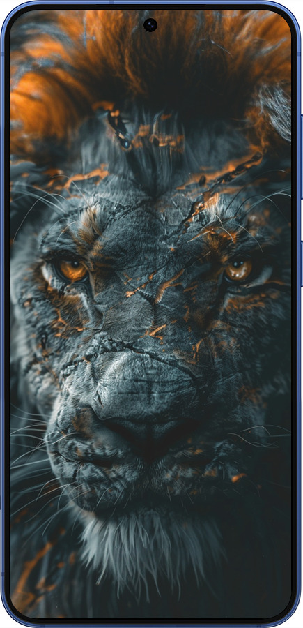 Силиконовый чехол Пламенный лев для Samsung Galaxy S25 Plus - 6153u-3826 изображение 