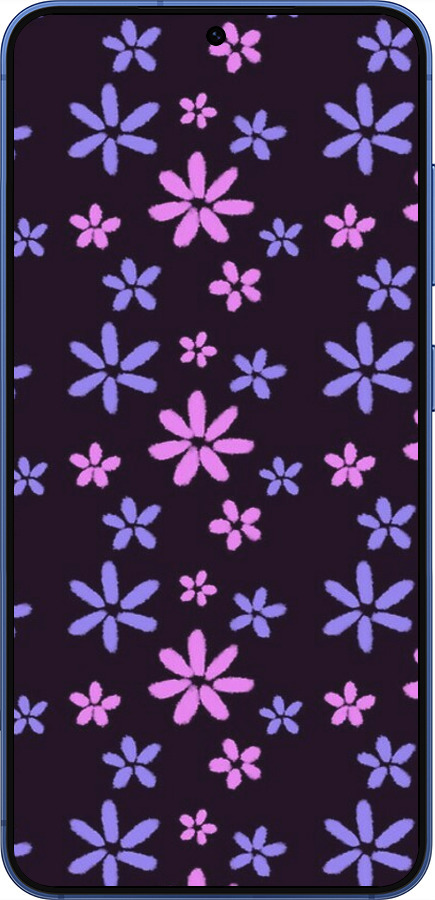 Силиконовый чехол с  цветами для Samsung Galaxy S25 Plus - 6258u-3826 изображение 