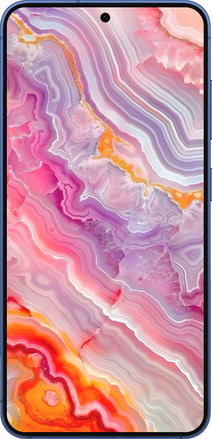 Силиконовый чехол Мрамор 2 для Samsung Galaxy S25 Plus - 6307u-3826 изображение 