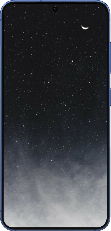 Силиконовый чехол Сині хмари, Синій місяць для Samsung Galaxy S25 Plus - 6396u-3826 изображение 