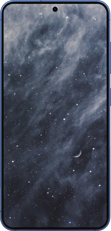 Силіконовий чехол Сині хмари, Синій місяць для Samsung Galaxy S25 Plus - 6398u-3826 изображение 