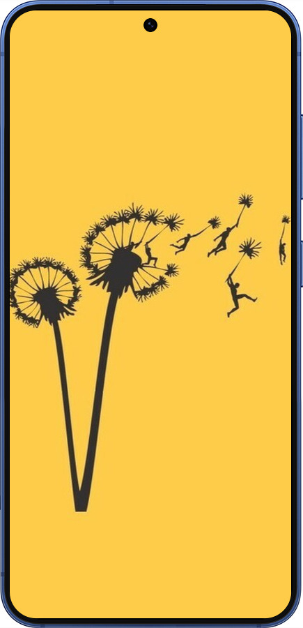Силіконовий чехол Мінімалізм кульбаби для Samsung Galaxy S25 Plus - 6449u-3826 изображение 