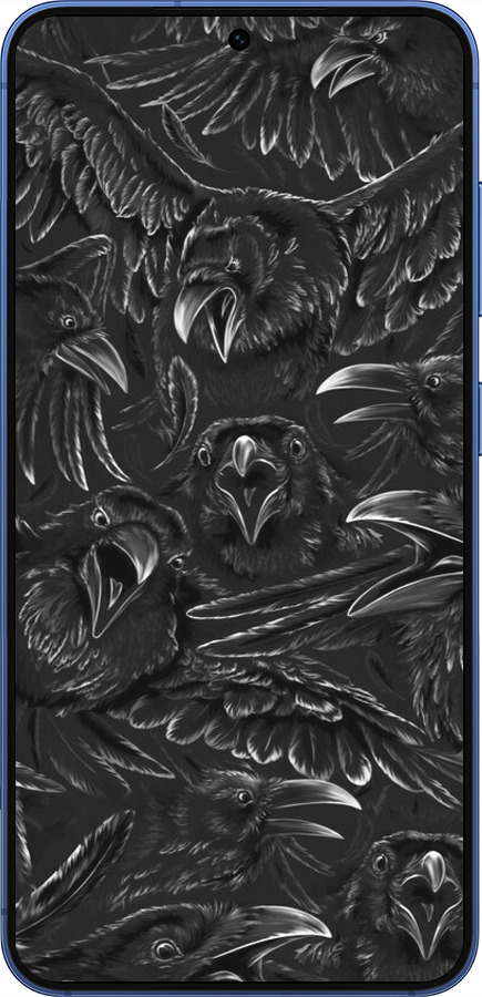 Силиконовый чехол Воронья ярость для Samsung Galaxy S25 Plus - 6474u-3826 изображение 