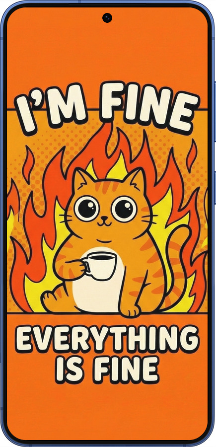 Силіконовий чехол Funny Cat для Samsung Galaxy S25 Plus - 6786u-3826 изображение 