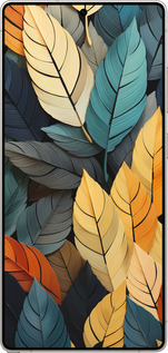 Силиконовый чехол Кольорове листя для Samsung Galaxy S25 Ultra - 5644u-3805 изображение 