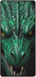 Силиконовый чехол Зелёный дракон v2 для Samsung Galaxy S25 Ultra - 5817u-3805 изображение 