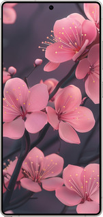 Силиконовый чехол Пурпурная сакура для Samsung Galaxy S25 Ultra - 6075u-3805 изображение 