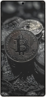 Силіконовий чехол Black Bitcoin для Samsung Galaxy S25 Ultra - 6090u-3805 изображение 