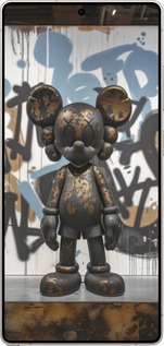 Силиконовый чехол Bronze kaws v2 для Samsung Galaxy S25 Ultra - 6098u-3805 изображение 