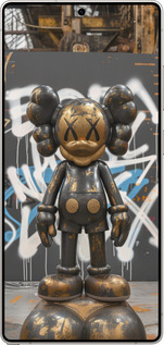 Силиконовый чехол Bronze kaws v3 для Samsung Galaxy S25 Ultra - 6099u-3805 изображение 