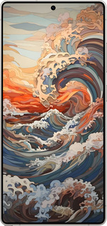 Силиконовый чехол Арт волны для Samsung Galaxy S25 Ultra - 6324u-3805 изображение 