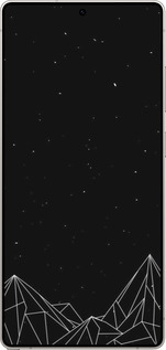 Силіконовий чехол Чорно білі абстрактні гори для Samsung Galaxy S25 Ultra - 6437u-3805 изображение 