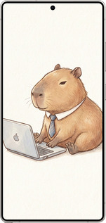 Силиконовый чехол Funny Capybara CEO Working для Samsung Galaxy S25 Ultra - 6777u-3805 изображение 