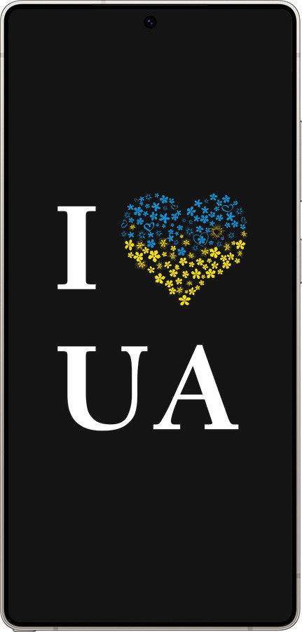 Силиконовый чехол I love UA для Samsung Galaxy S25 Ultra - 1112u-3805 изображение 
