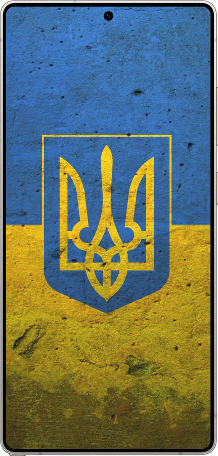 Силиконовый чехол Флаг и герб Украины 2 для Samsung Galaxy S25 Ultra - 378u-3805 изображение 
