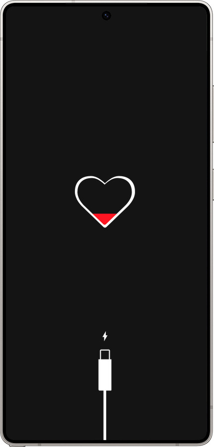 Силиконовый чехол Подзарядка сердца для Samsung Galaxy S25 Ultra - 4274u-3805 изображение 