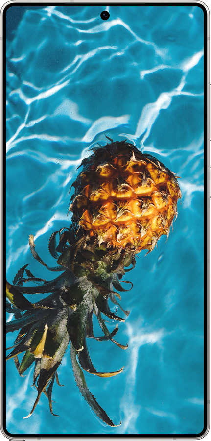 Силиконовый чехол Ананас на воде для Samsung Galaxy S25 Ultra - 4384u-3805 изображение 