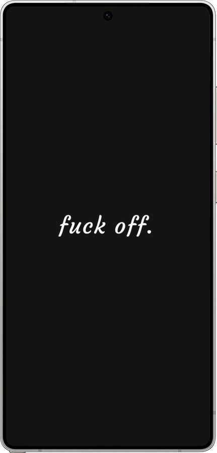 Силіконовий чехол Fuck off для Samsung Galaxy S25 Ultra - 4731u-3805 изображение 