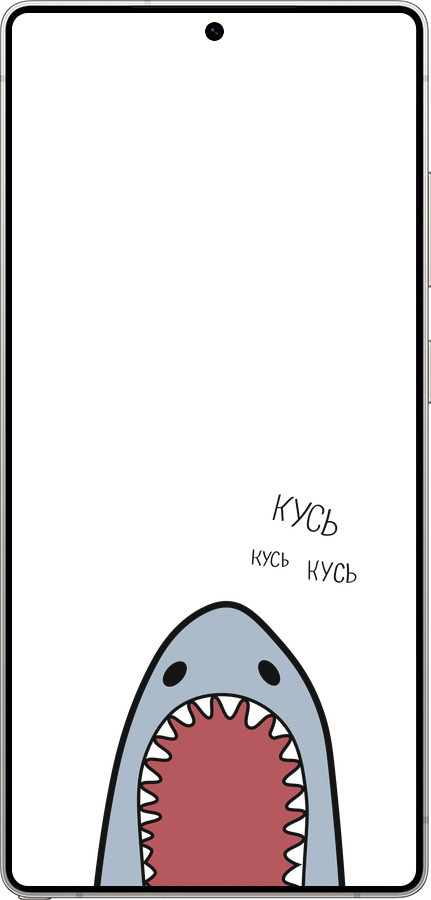 Силіконовий чехол Акула для Samsung Galaxy S25 Ultra - 4870u-3805 изображение 